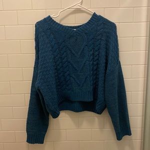 Beautiful Blue knitted Derek Heart sweater